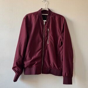 H&M Burgundy Zip Jacket